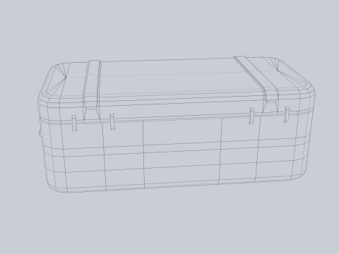 Scifi loot box 3D मॉडल