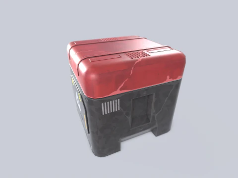 Scifi loot box 3D Model