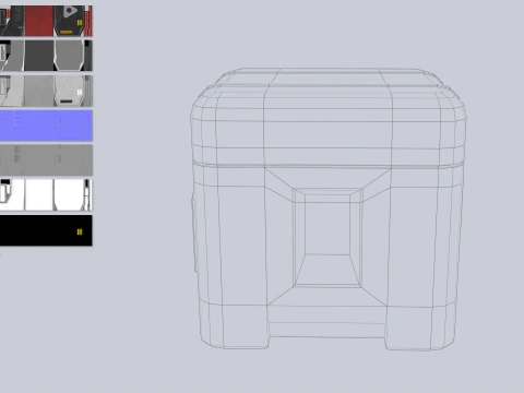 Scifi loot box 3D Model