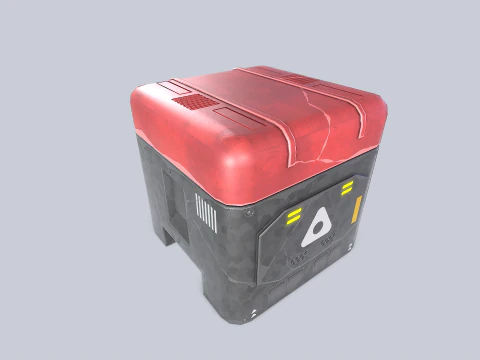 Scifi loot box 3D Model