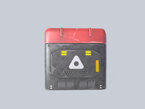 Scifi loot box Modelo 3D