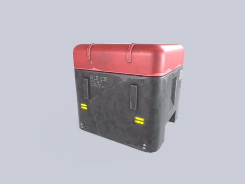 Scifi loot box 3D Model