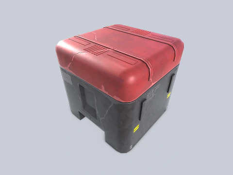 Scifi loot box 3D Model