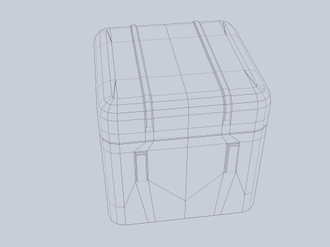 Scifi loot box Modelo 3D