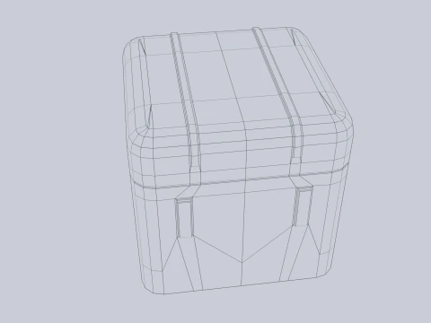 Scifi loot box 3D Model