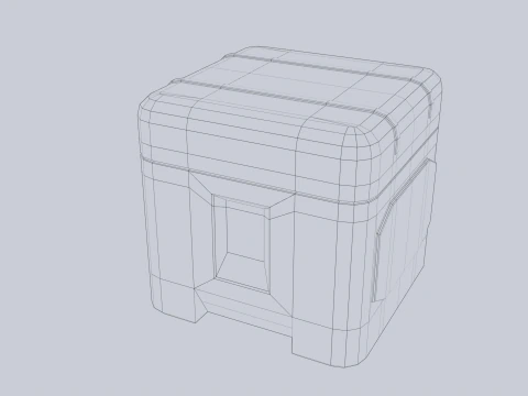 Scifi loot box 3D Model