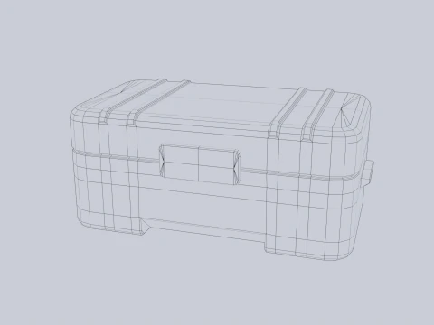 Scifi loot box 3D Model