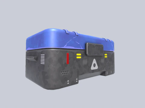 Scifi loot box 3D Model