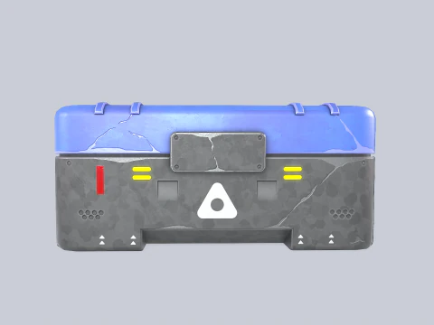 Scifi loot box 3D Model