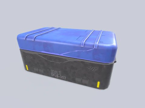 Scifi loot box 3D Model