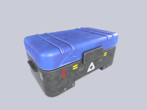Scifi loot box 3D Model