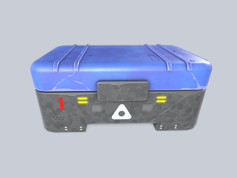 Scifi loot box Modelo 3D