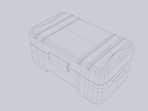 Scifi loot box Modelo 3D