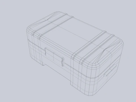 Scifi loot box 3D Model