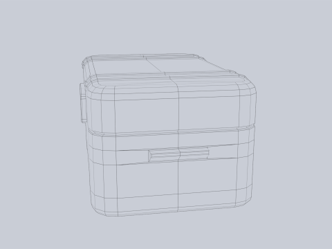 Scifi loot box Modelo 3D