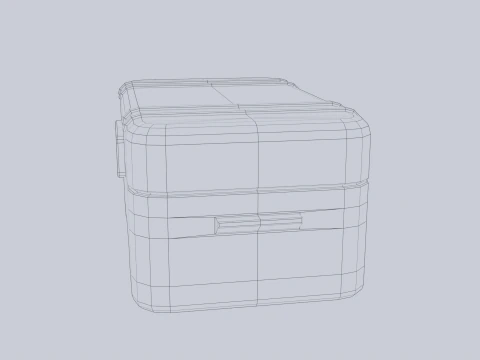 Scifi loot box 3D Model