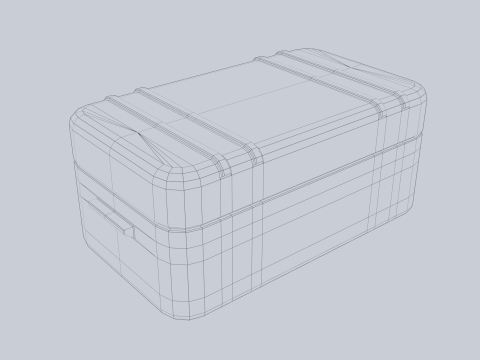 Scifi loot box Modelo 3D