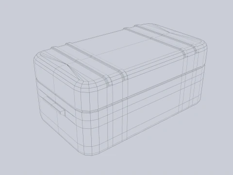 Scifi loot box 3D Model