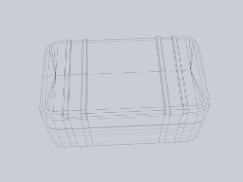 Scifi loot box Modelo 3D