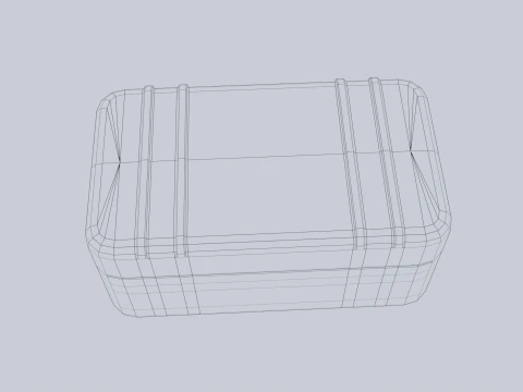 Scifi loot box 3D Model