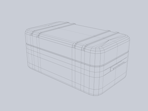Scifi loot box Modelo 3D