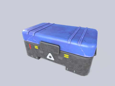 Scifi loot box collection 3D Model