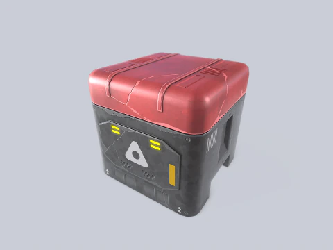 Scifi loot box collection 3D Model