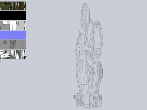 Fantasy plant 3D Model