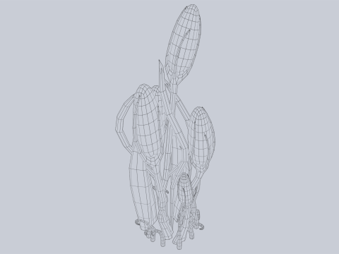 Fantasy plant 3D Model