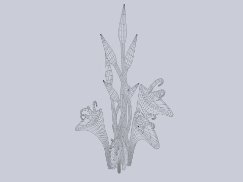 Fantasy plant 3D Model