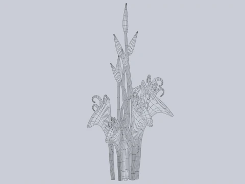 Fantasy plant 3D Model