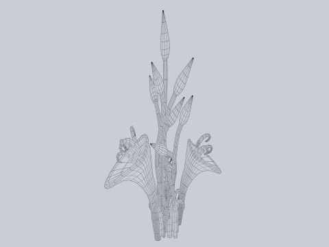 Fantasy plant 3D Model