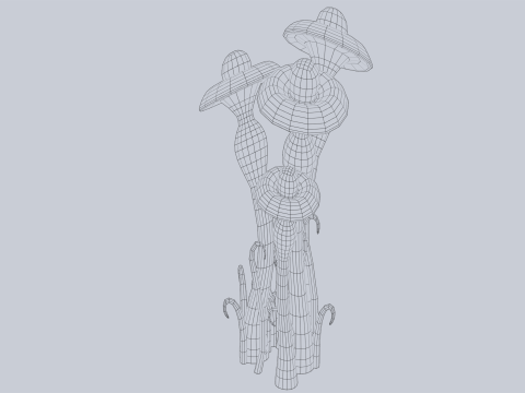 Fantasy plant Model 3D
