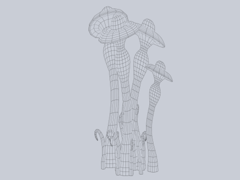 Fantasy plant Model 3D