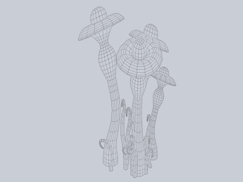 Fantasy plant Model 3D