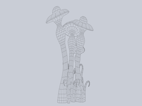 Fantasy plant Model 3D