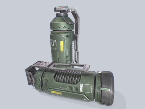 Scifi grenade 3D Model