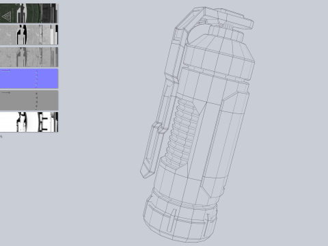 Scifi grenade Model 3D