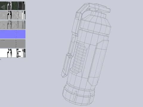 Scifi grenade 3D Model