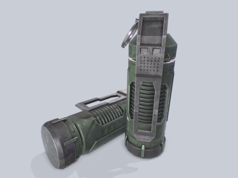 Scifi grenade Model 3D