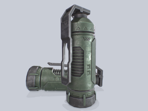 Scifi grenade Model 3D