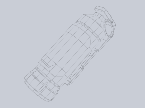 Scifi grenade Model 3D