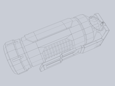 Scifi grenade Model 3D