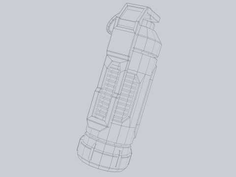 Scifi grenade Model 3D