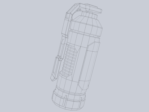 Scifi grenade Model 3D