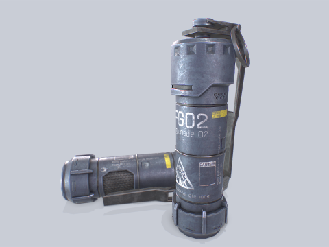Scifi grenade 3D Model