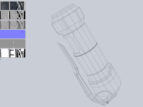 Scifi grenade Model 3D