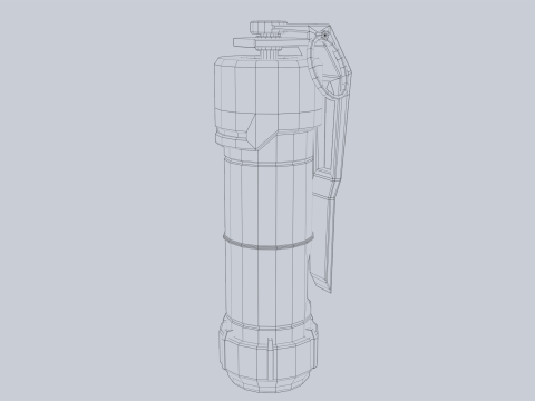 Scifi grenade Model 3D