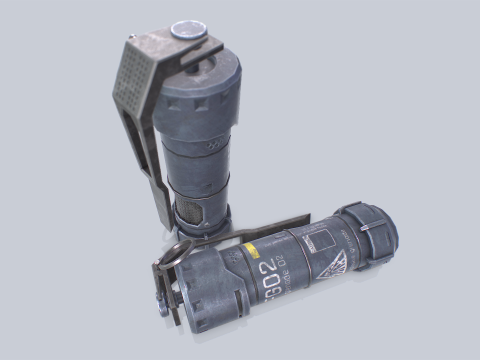 Scifi grenade Model 3D
