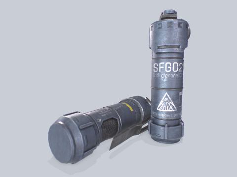 Scifi grenade Model 3D